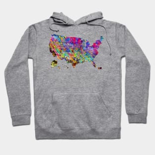 Map of USA Hoodie